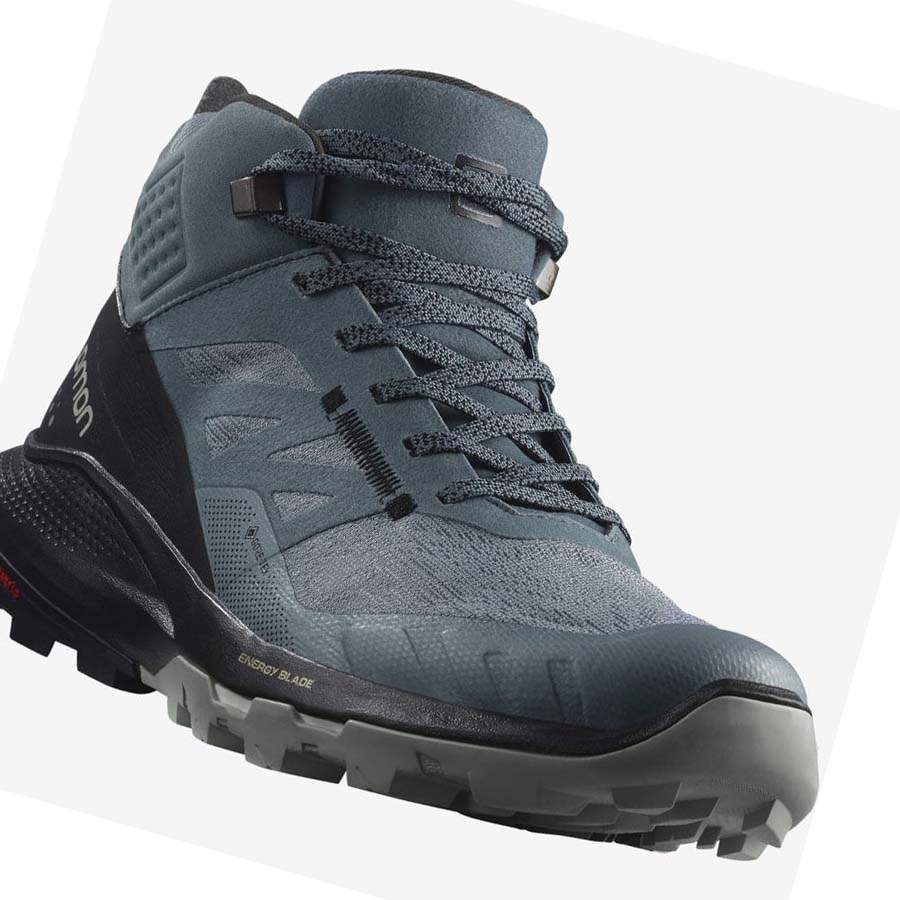 Salomon WoOUTPULSE MID GORE-TEX Túracipő Női Titán | HU 2838WNB